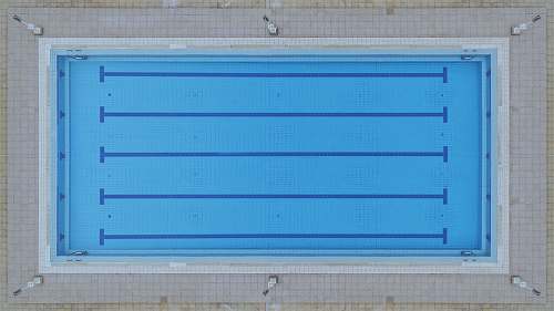 swimming aerial photography of Olympic pool pool