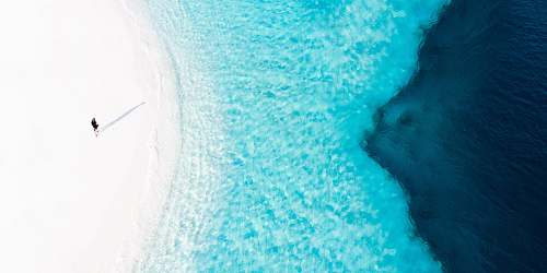 nature aerial view of ocean outdoors
