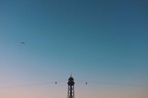 barcelona black utility pole landscape photography spain