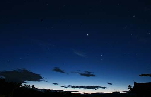 night blue and starry sky astronomy