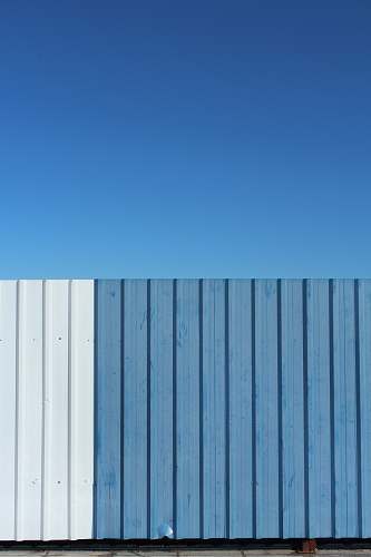 madrid blue and white metal fence spain