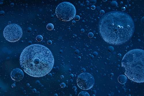 water blue droplets wallpaper bubble