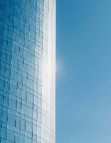 building blue glass building photography office building