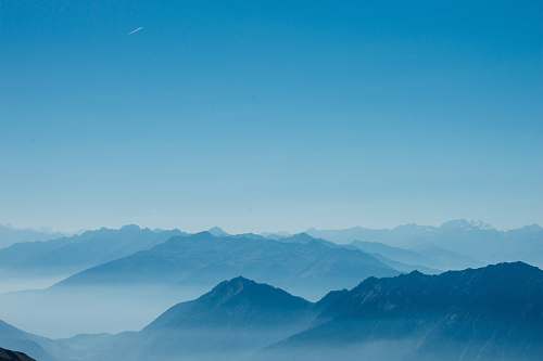 annecy blue mountains at daytime france