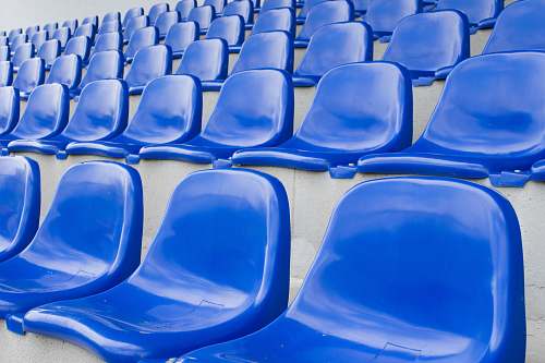furniture blue plastic chairs chair