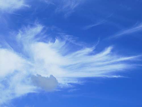 outdoors blue sky and white clouds during daytime sky