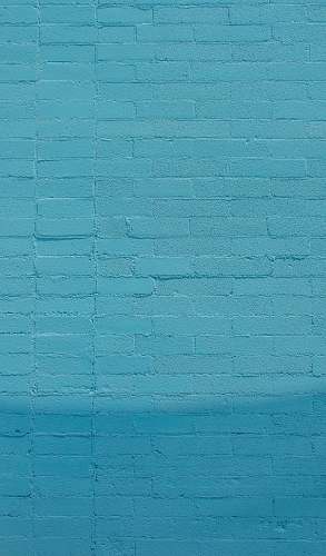 wall blue wall bricks rug