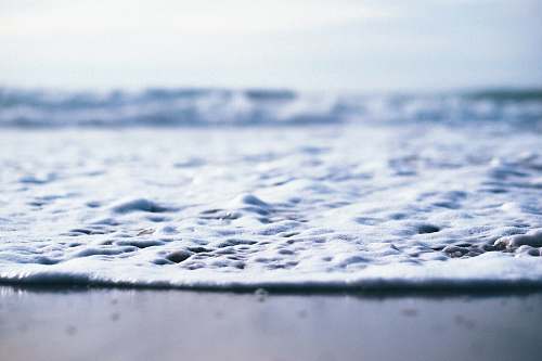 foam close view of seashore wave