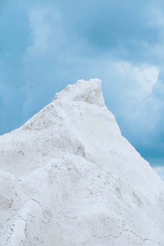 mountain gray mountain peak under blue sky crest