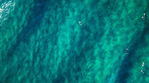 water green textile person