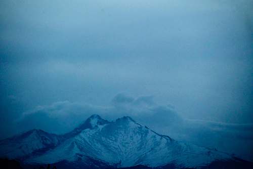 outdoors icy mountain aerial scenery nature
