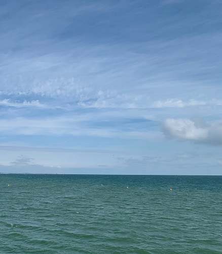 nature landscape photography of blue sea under a blue sky during daytime outdoors