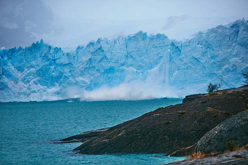 glacier landscape photography of ice burg ice