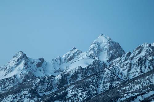 mountain landscape photography of mountains covered by snow snow