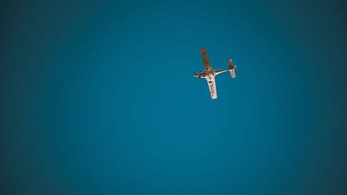 teal low angle photography of monoplane airplane