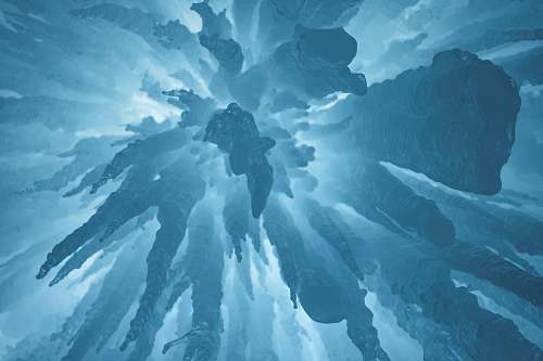 nature low angle view of stalactites midway