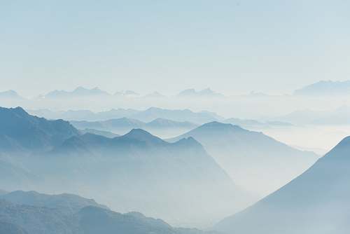 nature mountains covered with fogs mountain
