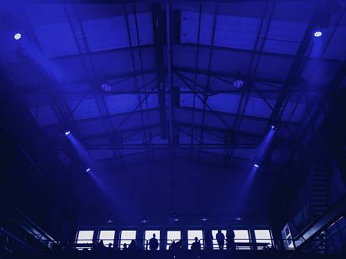 architecture people on stage building