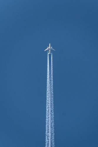 airplane plane doing contrail show transportation