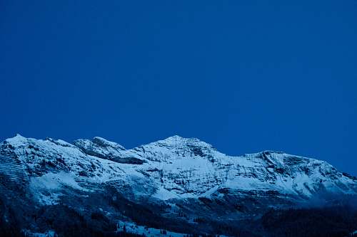 nature snow covered hill outdoors