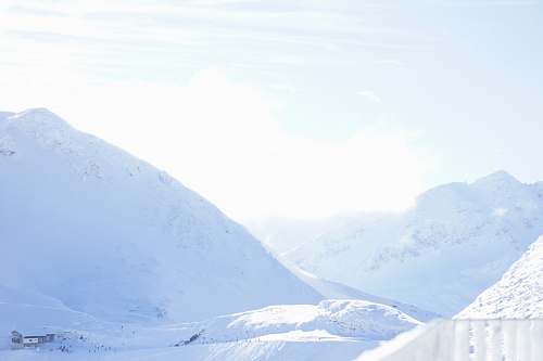 nature snow covered mountain range mountain