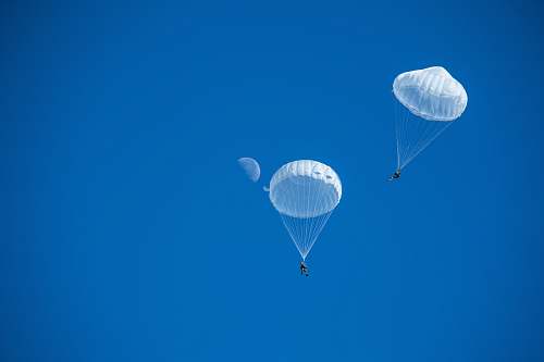 adventure two white parachutes leisure activities