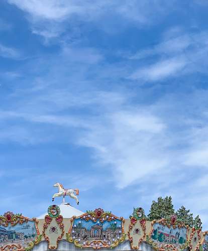 france white and blue building amusement park