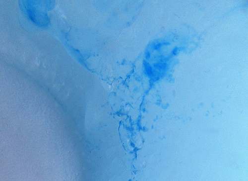 nature white and blue stone fragment ice