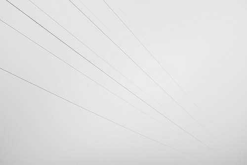 black-and-white white artwork cable