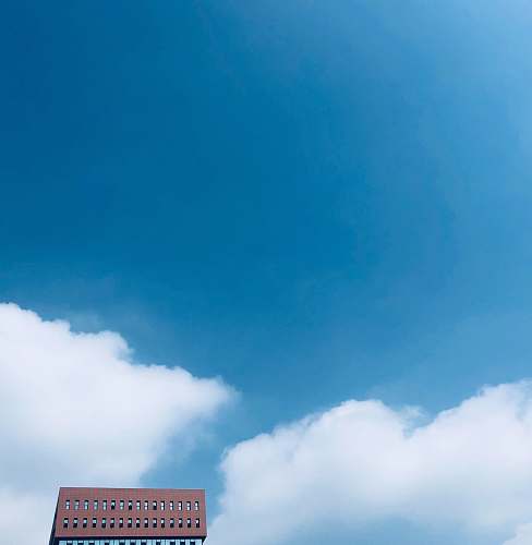 nature white clouds and blue sky at daytime outdoors