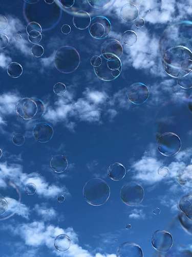 bubble white clouds 