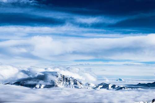 cloud white iceberg sky