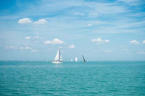 sailboat white sailing boat floating on body of water transportation