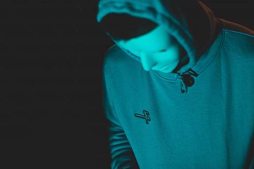 apparel man in gray hoodie sweatshirt