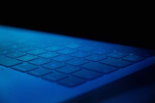 computer blue laptop computer electronics