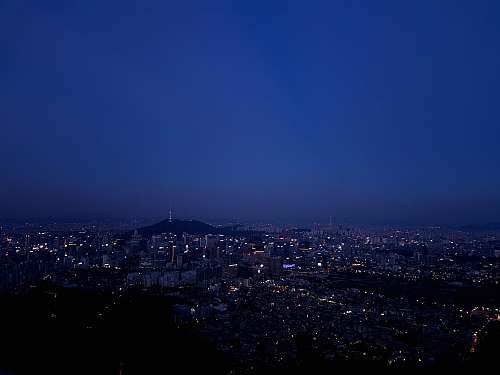 nature city during nightime outdoors