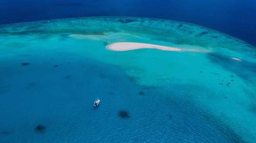 outdoors aerial view of naked island land