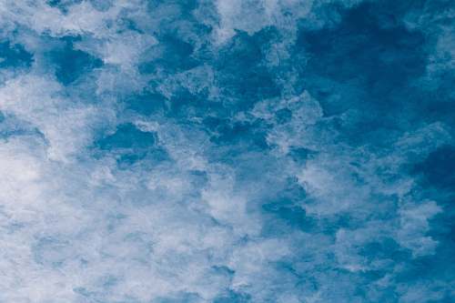 outdoors blue and white clouds sky