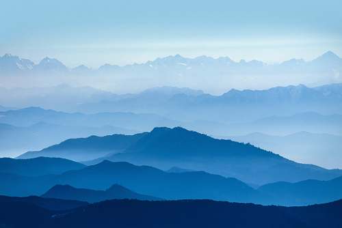 mountain view of mountain mountain range