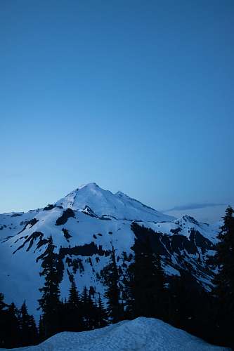outdoors white snowcape mountain mountain