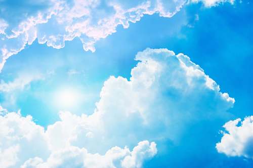nature white and blue cloud formation sky