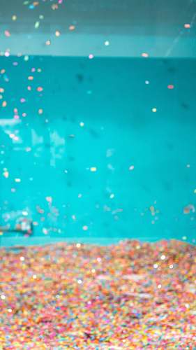 confetti assorted-color stone in tank blue