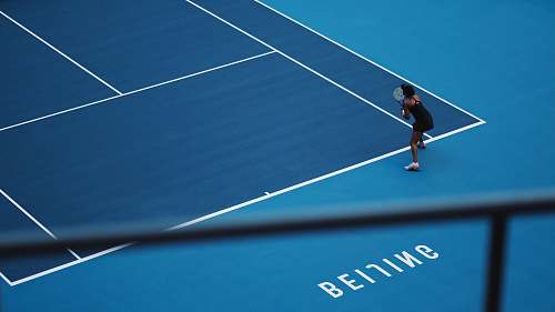 human woman playing tennis sport