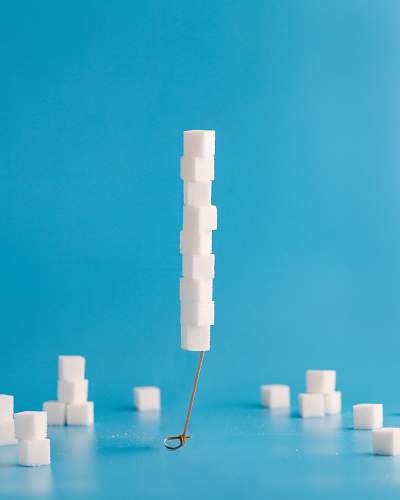 rocket white cubes on blue surface vehicle
