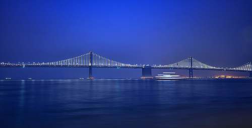 blue gray bridge under blue sky bridge