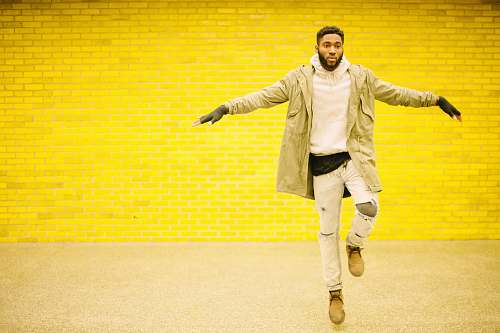 clothing man in jacket and white distressed pants human