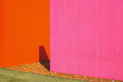 wall pink painted wall near orange painted wall home decor