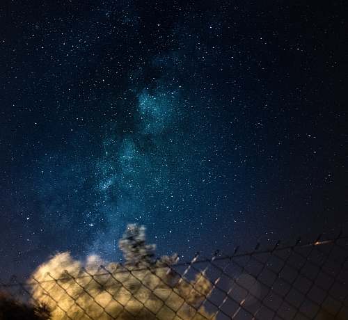 space blue sky with stars night