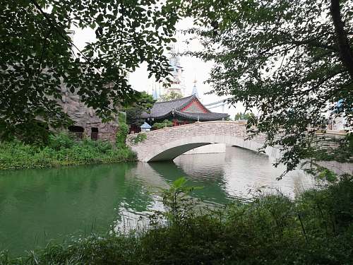 architecture gray concrete bridge castle