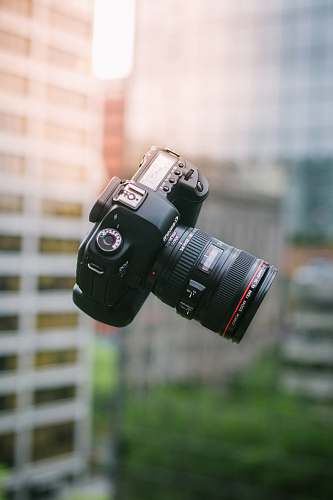 electronics black DSLR camera portland